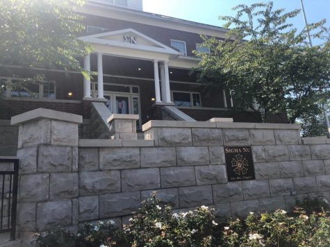 Sigma Nu's WKU chapter house sits on the edge of campus.