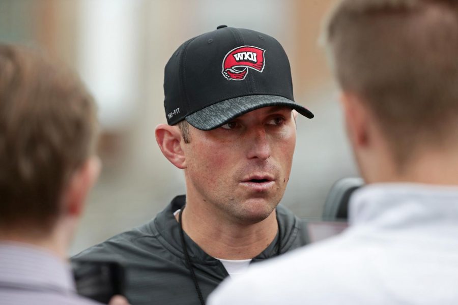 WKU beats Ball State 28-20 at Scheumann Stadium on Saturday, Sept. 22, 2018. "I saw finish, I've seen fight so far in the season, but tonight I saw finish," head coach Mike Sanford said after the win.