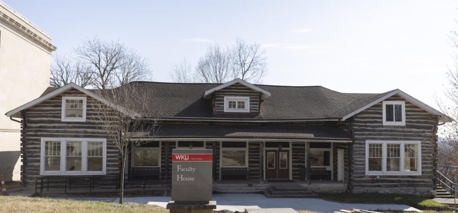 The WKU Faculty House, on top of the hill on Tuesday, Dec. 20, 2022. 