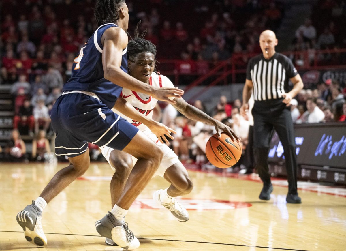 WKU guard Don Mchenry handles the ball en route to a 25 point showing in WKU's 90-80 win against UTEP.