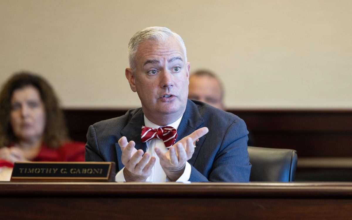 WKU president Timothy Caboni speaks during a Board of Regents committee meeting on October 20, 2023.