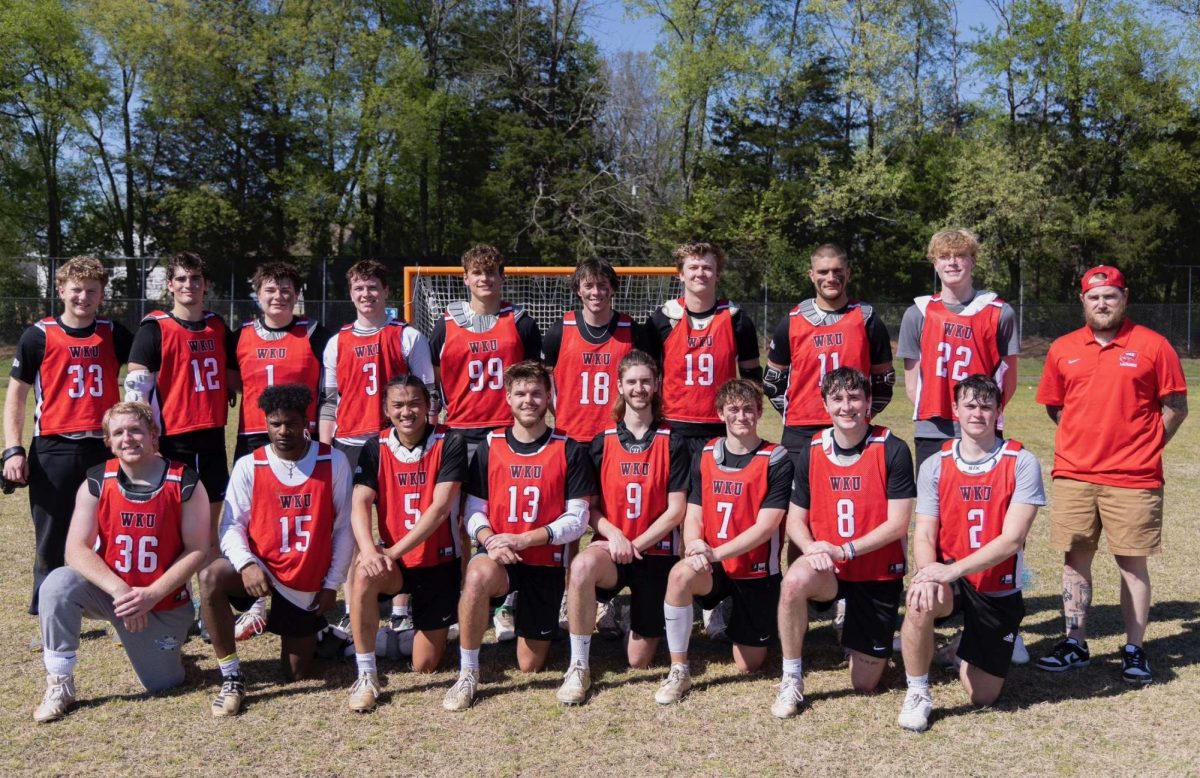 The 2023-2024 WKU Men's Lacrosse club team. Photo provided by club president Jared Sell.