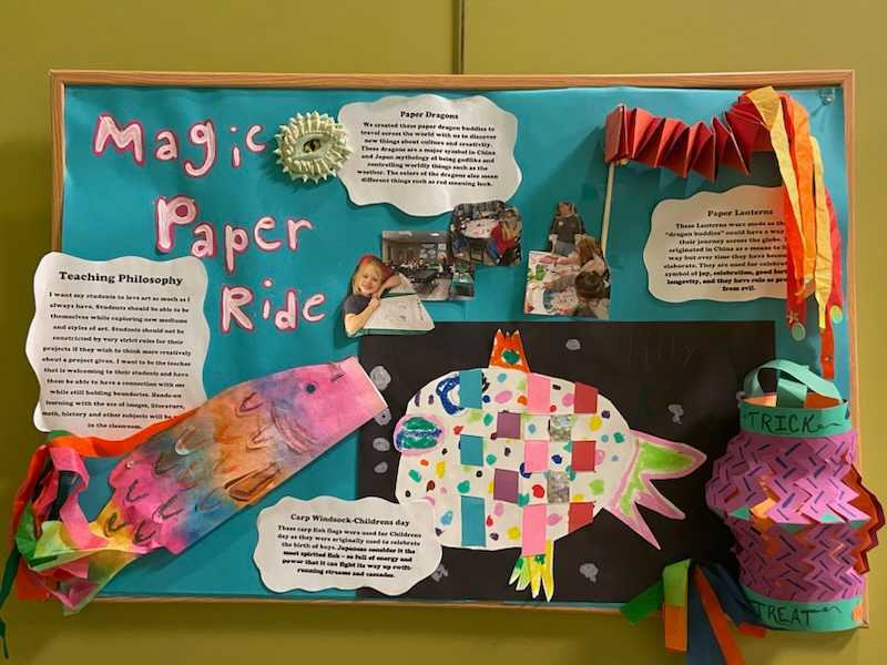 Artwork produced by elementary school students under supervision of WKU "Art2Dream" art education students.