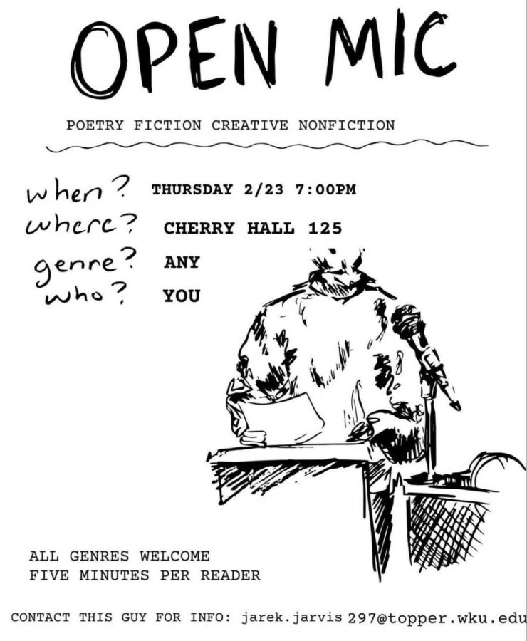 WKU English Club to hold open mic night for student works
