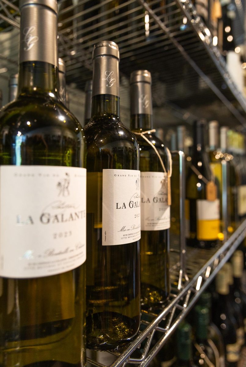 A variety of wines for sell at Staircase Wine Shop, located at the square in downtown Bowling Green, on Tuesday.
