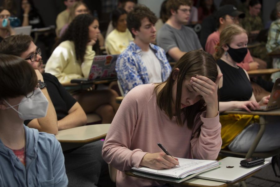 Many political science students were given the opportunity for extra credit if they attended the panel.