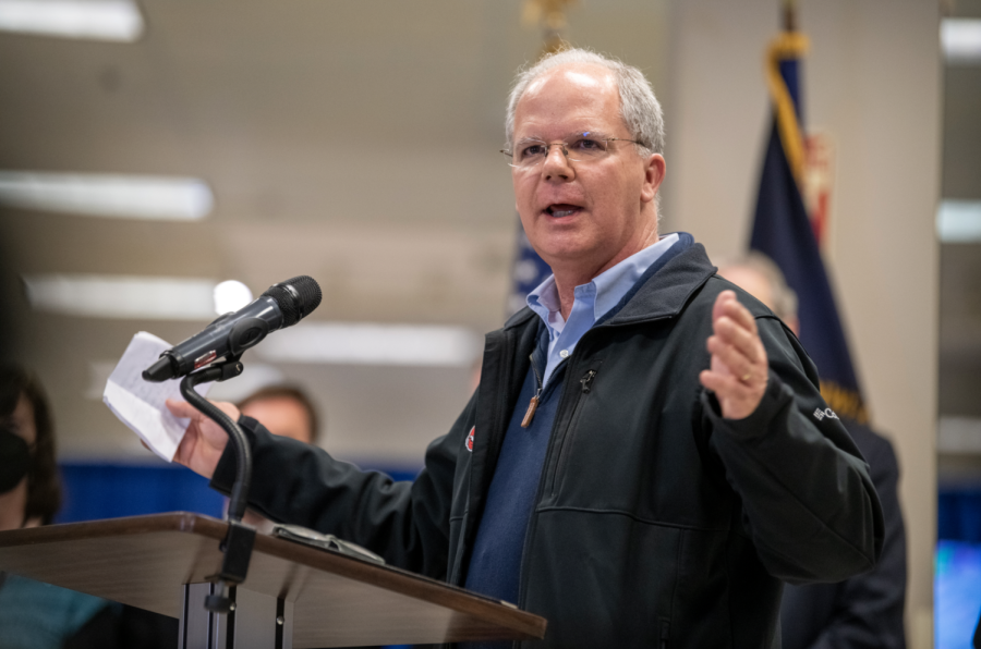 Congressman Brett Guthrie, a native of Bowling Green, praised the response from FEMA and the federal government to Kentucky's December tornadoes. “You can’t comprehend the level of cleanup, the level of disaster from pictures,” Guthrie said.