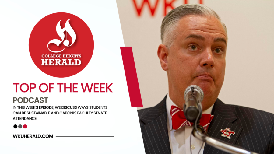 Top of the Week: Student sustainability, and Caboni's Faculty Senate attendance